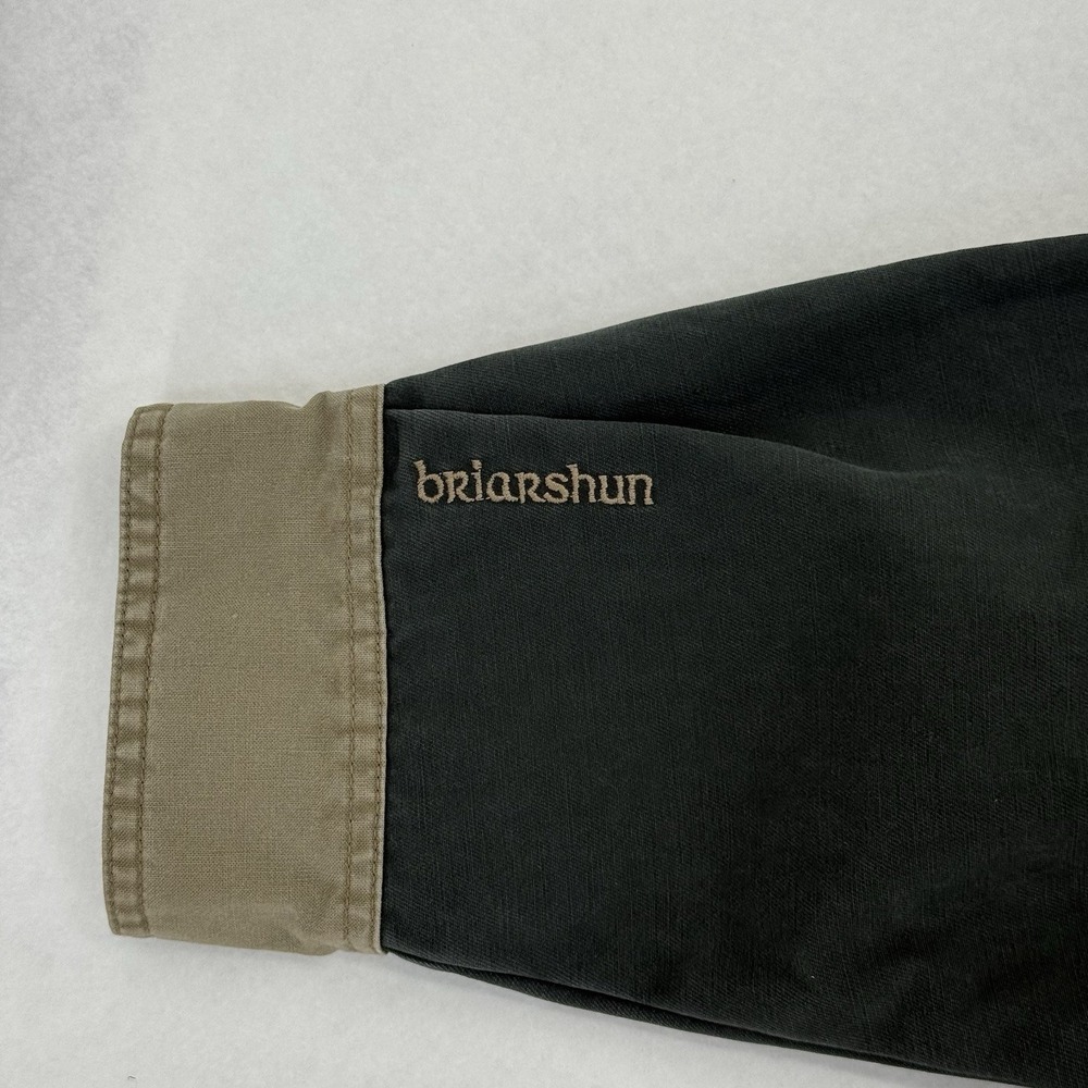 Vintage Columbia Briarshun Shirt Mens L Beige Hunting Shooting Outdoor Heavy 90s - Picture 5 of 9